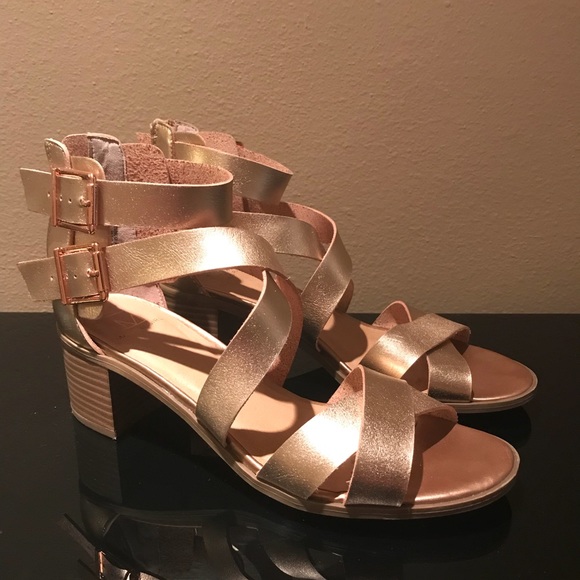 material girl danee block heel city sandals